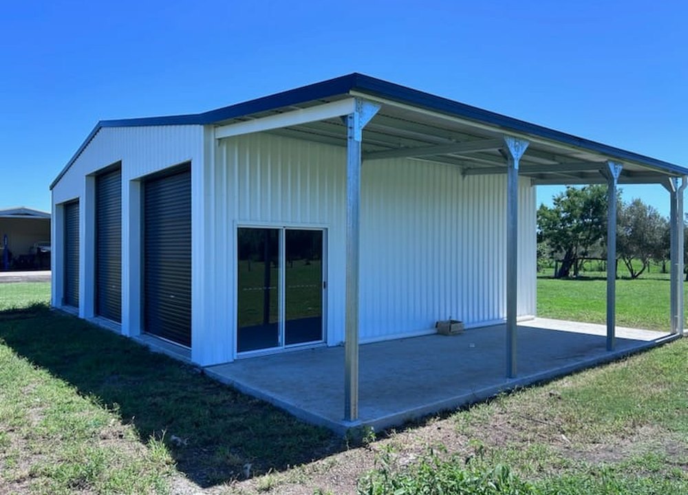 Lifestyle residential shed with verandah